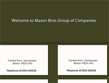 Tablet Screenshot of masonbrothers.co.uk